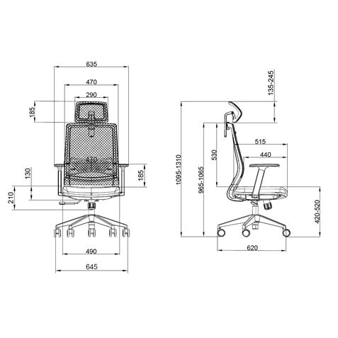 SILLA OFICINA GAMA SENIOR SE1000 CROMAD - Imagen 4