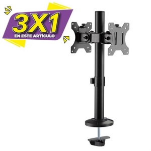 SOPORTE PARA MOSTRADOR 2 MONITORES 17"-32" CROMAD (3 X 1)