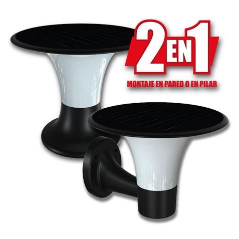 FAROL LED SOLAR 2 EN 1 SERIE PRO 2200LM 6000K/3000K CON SENSOR ELBAT