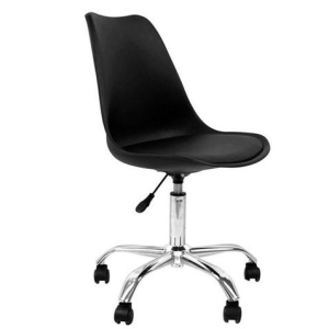 SILLA DE ESCRITORIO CON RUEDAS 97X47X58CM NEGRA