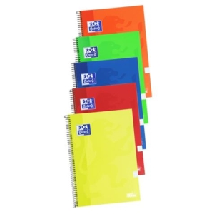 CUADERNO FOLIO CON ESPIRAL 80 HOJAS TAPA EXTRADURA OXFORD