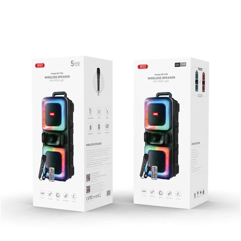 ALTAVOZ KARAOKE RGB 20W CON MICROFONO F55 XO - Imagen 3