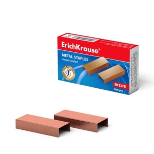GRAPAS 24/6 CAJA 1000 UNIDADES COBRE ERICHKRAUSE
