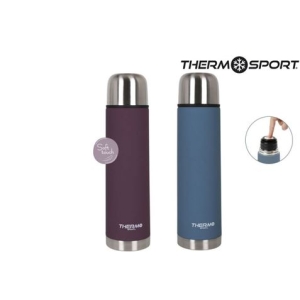 TERMO INOX SOFT TOUCH 750ML 2 COLORES SURTIDOS THERMOSPORT