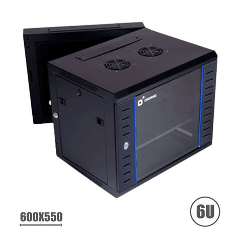 REACONDICIONADO RACK 19" DOBLE CUERPO 6U 600X550 SERIE BLUE CROMAD - Imagen 3