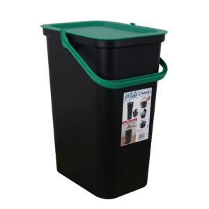 PAPELERA 25 LITROS CON ASA VERDE MODA TONTARELLI