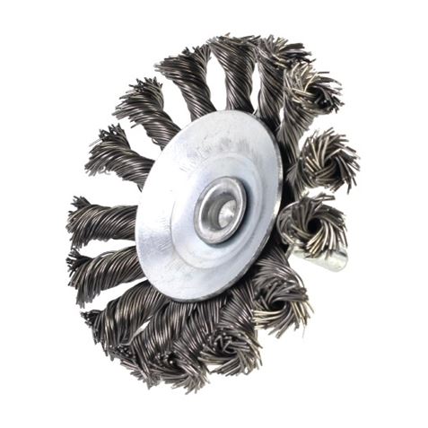 CEPILLO CIRCULAR TIPO DISCO ALAMBRE TRENZADO 75MM SINDEX - Imagen 2