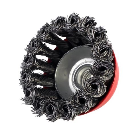 CEPILLO COPA ALAMBRE TRENZADO 65MM SINDEX - Imagen 2