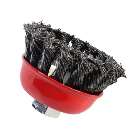 CEPILLO COPA ALAMBRE TRENZADO 65MM SINDEX - Imagen 3