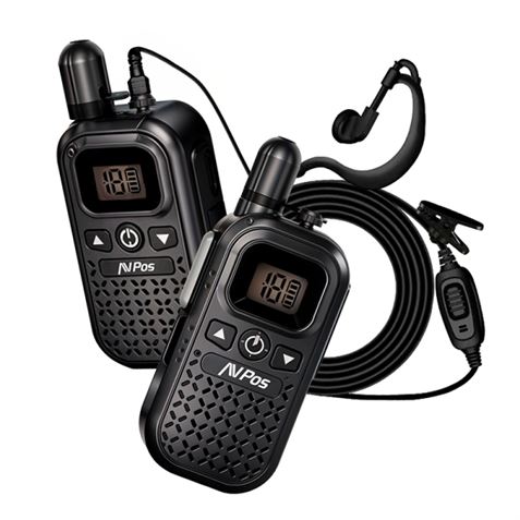 WALKIE TALKIE 16 CANALES 446MHZ NEGRO AVPOS