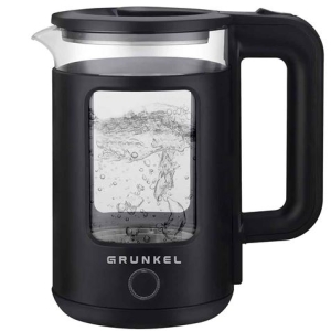 HERVIDOR DE AGUA 1.8 LITROS 150W NEGRO INOX GRUNKEL