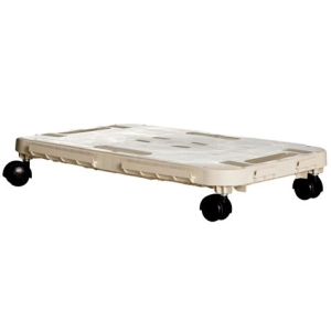 PLATAFORMA RECTANGULAR CON RUEDAS 480X290X38MM ARTPLAST