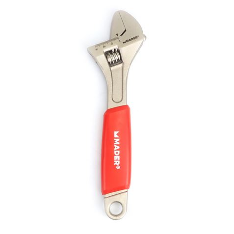 LLAVE INGLESA 10"- 250MM MANGO RECUBIERTO ROJO MADER