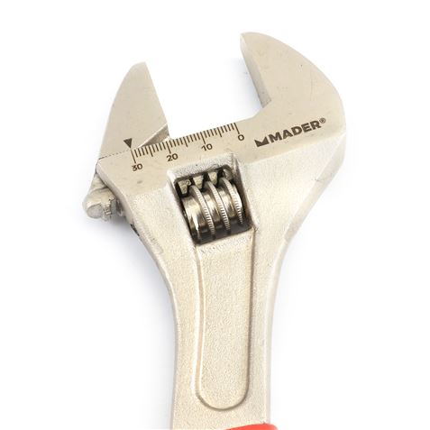 LLAVE INGLESA 10"- 250MM MANGO RECUBIERTO ROJO MADER - Imagen 2