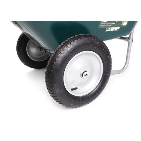 CARRETILLA PLASTICA 80 LITROS VERDE MADER - Imagen 2