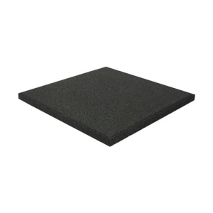 BALDOSA DE CAUCHO ANTITRAUMA 400X400X25MM NEGRA ARTPLAST