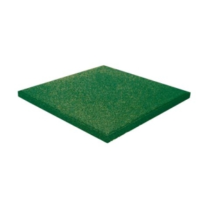 BALDOSA DE CAUCHO ANTITRAUMA 400X400X25MM COLOR VERDE ARTPLAST