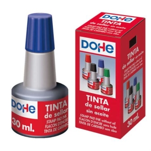 TINTA PARA TAMPONES Y SELLOS 30ML AZUL DOHE