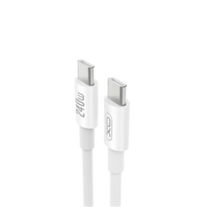 CABLE DE CARGA TIPO C TIPO C 240W BLANCO XO