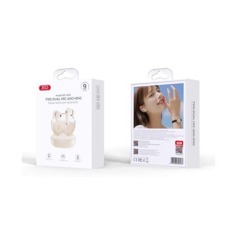 AURICULARES BLUETOOTH TWS CON DOBLE MICRO Y CANCELACION DE RUIDO G22 BLANCO - Imagen 4