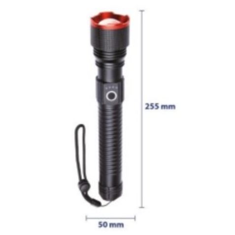 LINTERNA LED ALTA POTENCIA RECARGABLE USB TIPO C 20W 6000MAH F.BRIGHT - Imagen 2