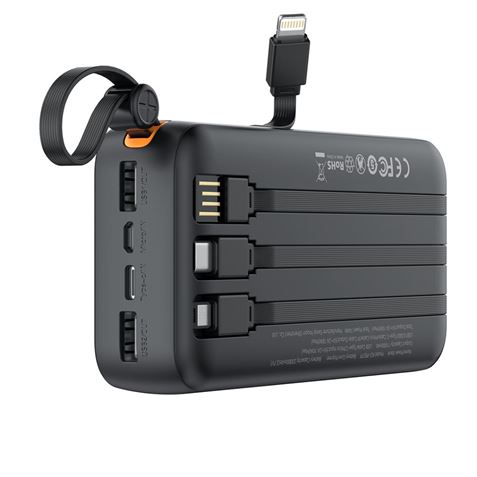 POWERBANK 20000MAH 3 SALIDAS NEGRO PR278 XO - Imagen 2