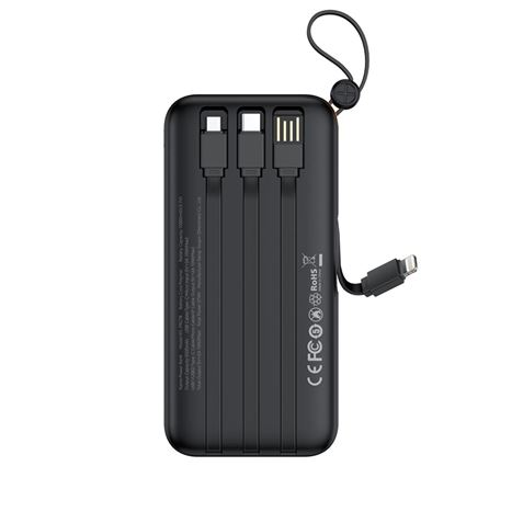 POWERBANK 10000MAH 3 SALIDAS NEGRO PR278 XO - Imagen 2