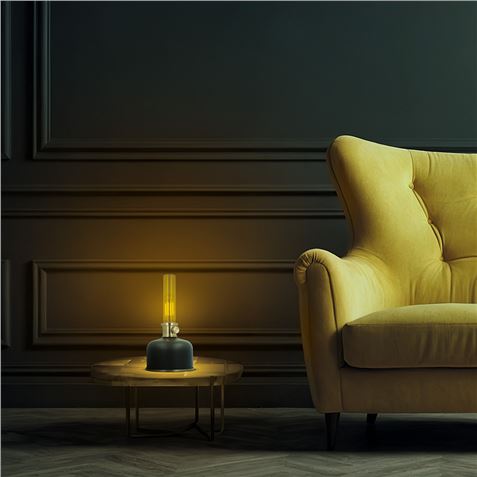 LAMPARA LED RETRO ESTILO LAMPARA DE GAS NEGRO FOREVER - Imagen 2