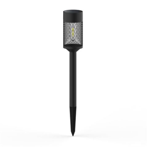 ESTACA SOLAR CON MALLA DE ACERO LUZ CALIDA 72X72MM