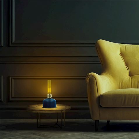 LAMPARA LED RETRO ESTILO LAMPARA DE GAS AZUL FOREVER - Imagen 2