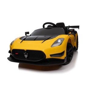 COCHE INFANTIL A BATERIA CON CONTROL REMOTO MASSERATI MC20 GT2 AMARILLO