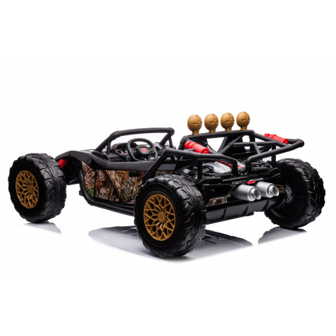 COCHE INFANTIL A BATERIA CON CONTROL REMOTO BUGGY BLACK GOLD - Imagen 4