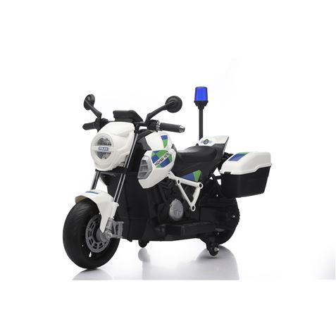 MOTO DE POLICIA INFANTIL A BATERIA CON RUEDINES