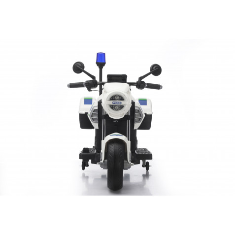 MOTO DE POLICIA INFANTIL A BATERIA CON RUEDINES - Imagen 4