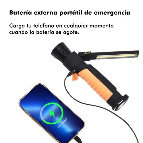 LINTERNA DE TRABAJO + POWERBANK FLASHLIGHT ELBAT - Imagen 4