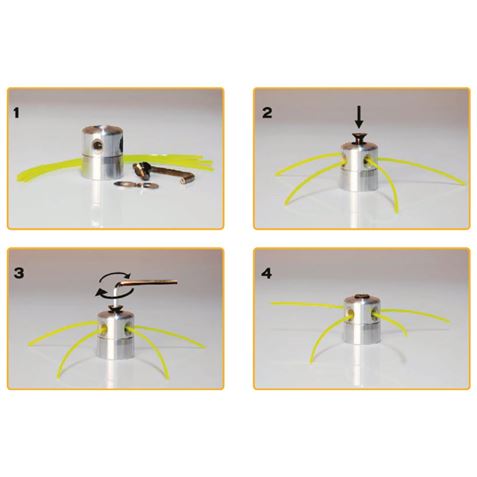 CABEZAL UNIVERSAL DE ALUMINIO PARA DESBROZADORAS CON HILO BLIM - Imagen 2