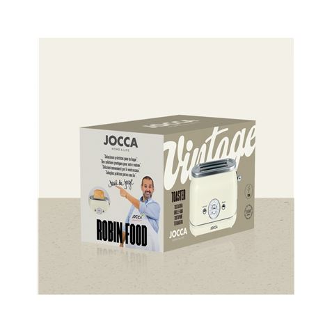 TOSTADOR VINTAGE CREMA 2 REBANADAS 700 JOCCA - Imagen 2