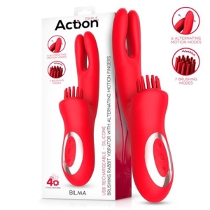 VIBRADOR CON 4 MOTORES Y MOVIMIENTOS ALTERNATES BILMA ACTION