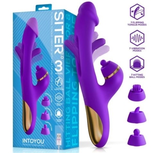 VIBRADOR CON LENGUA Y CABEZALES INTERCAMBIABLES SITER 2.0 INTOYOU
