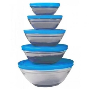 PACK 5 BOLES DE CRISTAL CON TAPA AZUL JOCCA