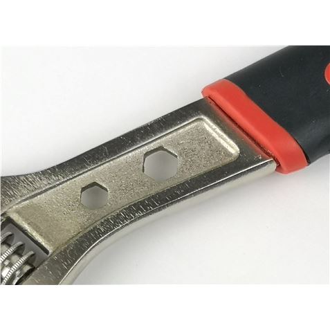 LLAVE INGLESA AJUSTABLE 12" MANGO GOMA MADER - Imagen 3