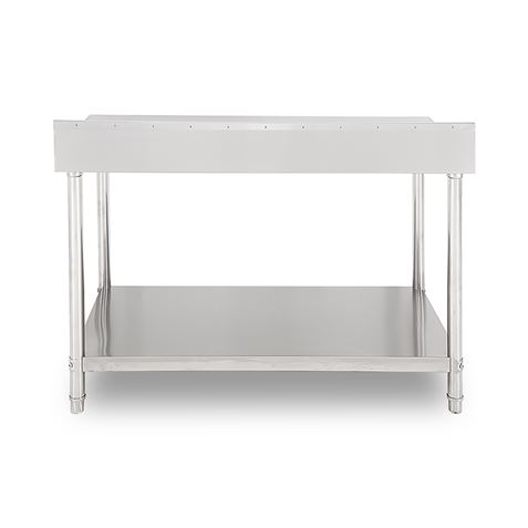 MESA DE TRABAJO ACERO INOXIDABLE 180X70X85CM CON RESPALDO CHEF PRO - Imagen 5