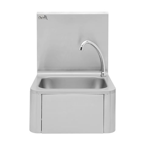 FREGADERO MURAL ACERO INOX PROFESIONAL CON GRIFO Y DISPENSADOR CHEF PRO - Imagen 2