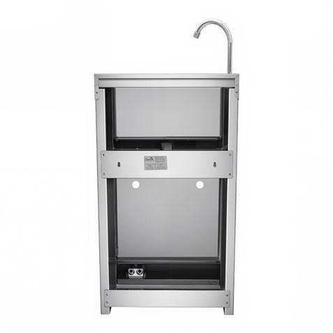 LAVAMANOS ACERO INOX INDUSTRIAL CON GRIFO DE PIE Y DISPENSADOR CHEF PRO - Imagen 5