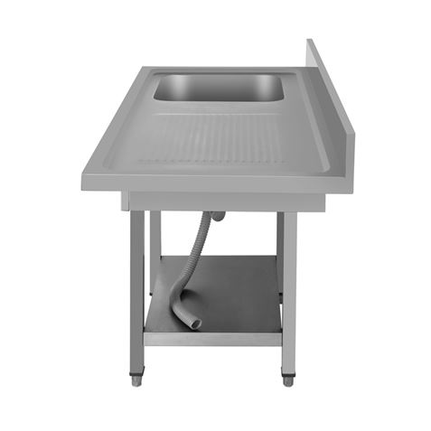 FREGADERO INDUSTRIAL 140X70X85CM CUBETA IZQUIERDA Y ESTANTE CHEF PRO - Imagen 4