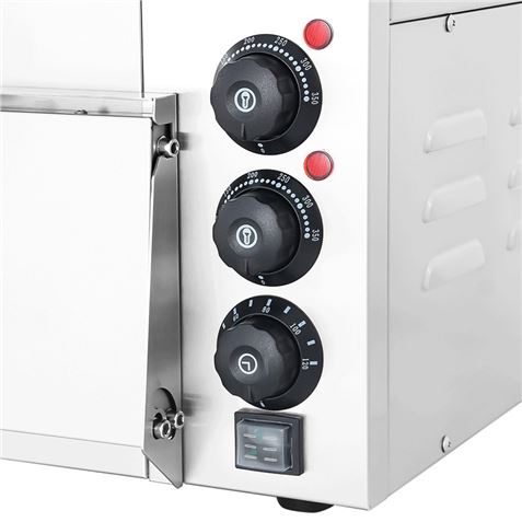 HORNO DE PIZZA ELÉCTRICO PROFESIONAL 1 CÁMARA 2000W CHEF PRO - Imagen 5