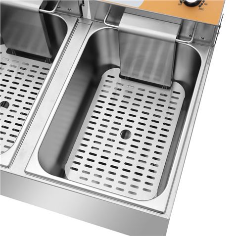 FREIDORA ELÉCTRICA PROFESIONAL 11+11 LITROS 2X3000W CHEF PRO - Imagen 5