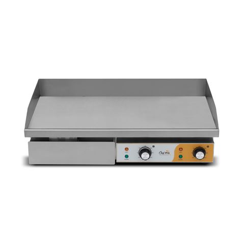 PLANCHA ELÉCTRICA PROFESIONAL SUPERFICIE LISA 4400W CHEF PRO - Imagen 2