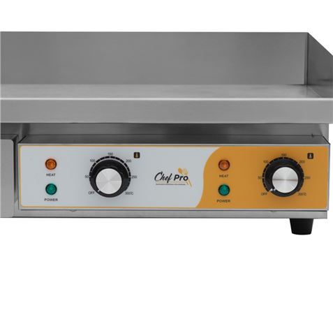 PLANCHA ELÉCTRICA PROFESIONAL SUPERFICIE LISA 4400W CHEF PRO - Imagen 5