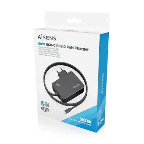 CARGADOR 90W USB TIPO-C 1.80 METROS AISENS - Imagen 2